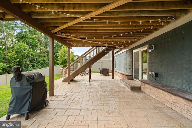303 Petunia Way, Stafford, VA 22554 - view of patio / terrace with stairs and area for grilling