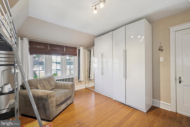 828 Turner Ave, Drexel Hill, PA 19026 - living area with hardwood / wood-style floors and baseboards