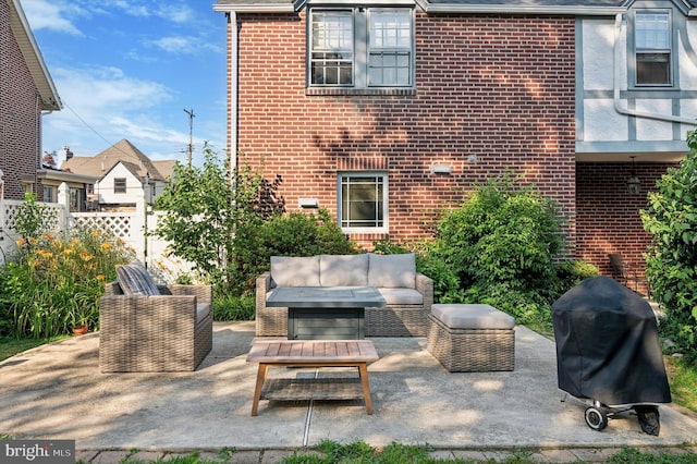 828 Turner Ave, Drexel Hill, PA 19026 - view of patio with area for grilling and outdoor lounge area