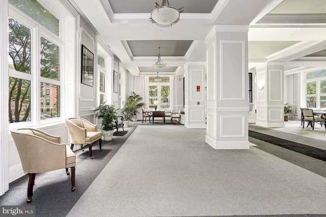 1308 Clifton St NW Unit 118, Washington, DC 20009 - building lobby featuring a decorative wall and crown molding