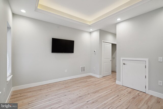 1448 N Myrtlewood St, Philadelphia, PA 19121 - unfurnished living room with recessed lighting and wood finished floors