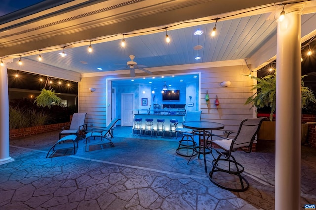 2865 Proffit Rd, Charlottesville, VA 22911 - view of patio / terrace featuring ceiling fan
