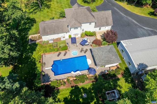 2865 Proffit Rd, Charlottesville, VA 22911 - drone / aerial view of a pool area