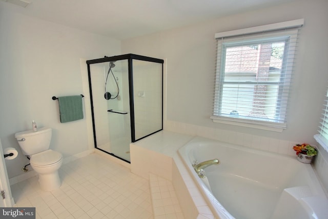 8011 Lions Crest Way, Gaithersburg, MD 20879 - bathroom featuring a bath, plenty of natural light, and a stall shower