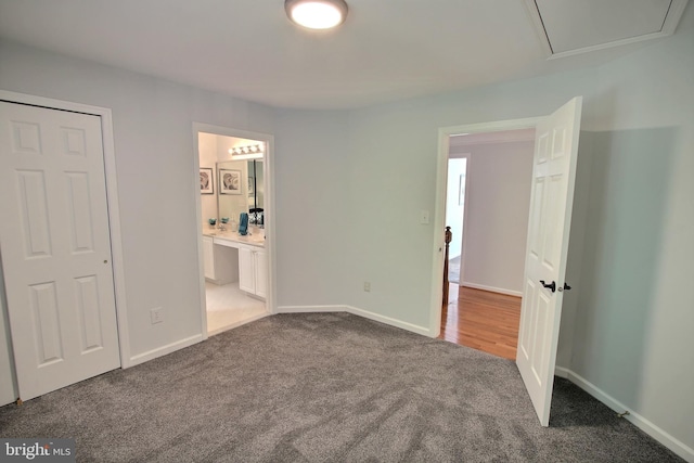 8011 Lions Crest Way, Gaithersburg, MD 20879 - unfurnished bedroom featuring carpet flooring and connected bathroom