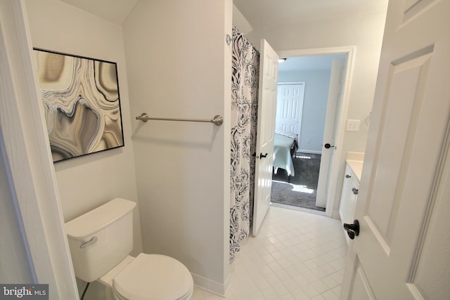 8011 Lions Crest Way, Gaithersburg, MD 20879 - full bathroom featuring vanity, tile patterned floors, and a shower with curtain