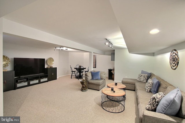 8011 Lions Crest Way, Gaithersburg, MD 20879 - living area featuring carpet and baseboards