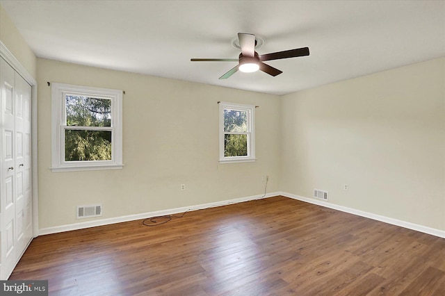 38 Fairfax Vlg, Harrisburg, PA 17112 - unfurnished bedroom with wood finished floors, a closet, and ceiling fan
