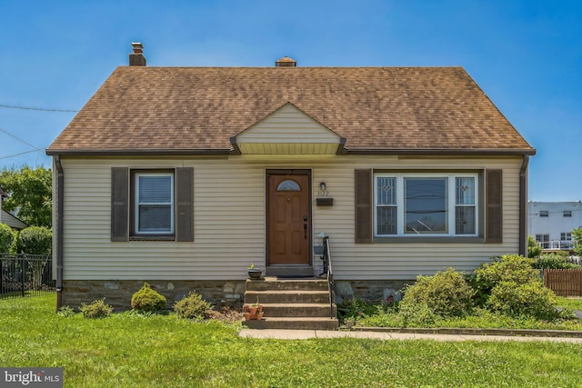 3122 Byberry Rd, Philadelphia, PA 19154 - view of front of property with entry steps, roof with shingles, and a chimney