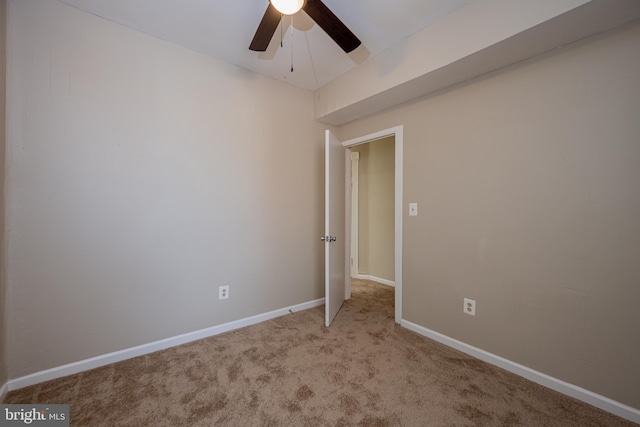 2812 Auchentoroly Ter, Baltimore, MD 21217 - carpeted spare room with a ceiling fan and baseboards