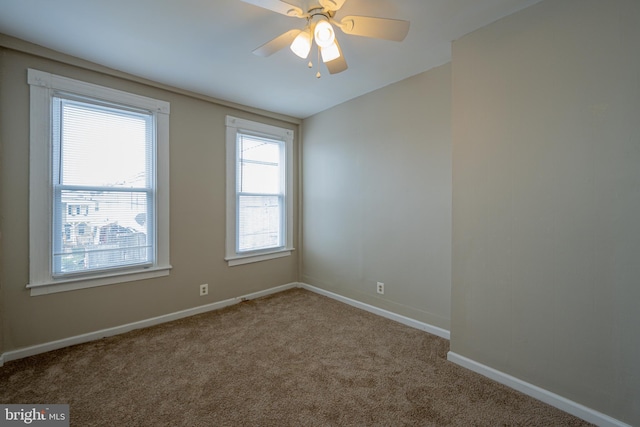2812 Auchentoroly Ter, Baltimore, MD 21217 - unfurnished room featuring plenty of natural light, carpet, and ceiling fan