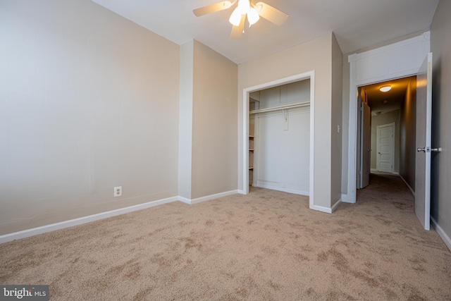 2812 Auchentoroly Ter, Baltimore, MD 21217 - unfurnished bedroom featuring carpet floors, a closet, and a ceiling fan