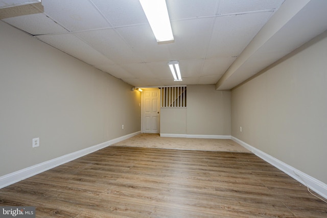 2812 Auchentoroly Ter, Baltimore, MD 21217 - finished below grade area with wood finished floors and a paneled ceiling