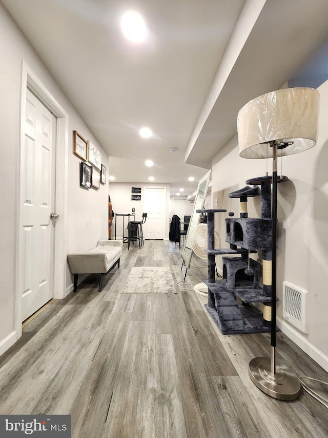 7034 N Broad St, Philadelphia, PA 19126 - hallway featuring wood finished floors and recessed lighting