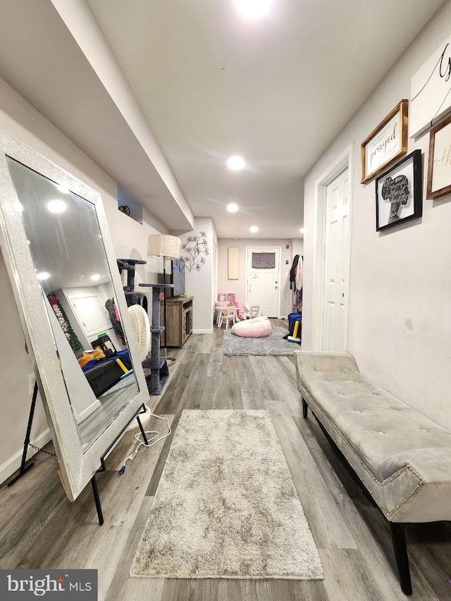 7034 N Broad St, Philadelphia, PA 19126 - hall with wood finished floors and recessed lighting