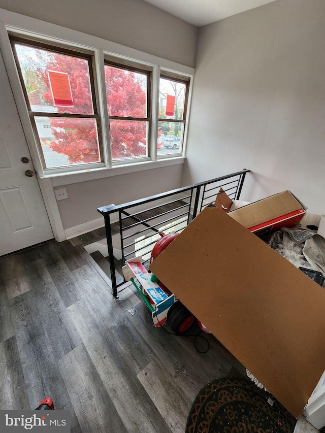 7034 N Broad St, Philadelphia, PA 19126 - stairway with wood finished floors and healthy amount of natural light