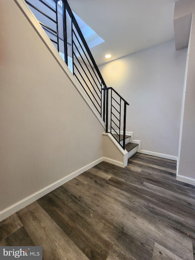 7034 N Broad St, Philadelphia, PA 19126 - stairs with wood finished floors and recessed lighting