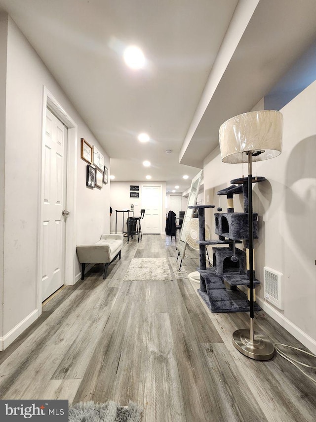 7034 N Broad St, Philadelphia, PA 19126 - corridor with wood finished floors and recessed lighting