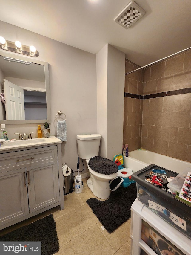 7034 N Broad St, Philadelphia, PA 19126 - bathroom with vanity, tile patterned floors, and shower / tub combination