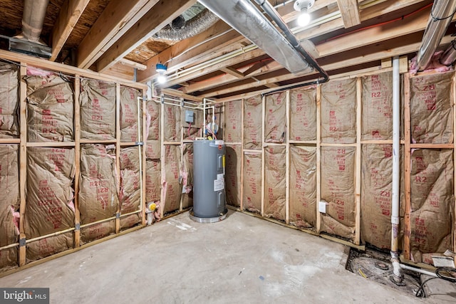 1406 Lemmon St, Baltimore, MD 21223 - unfinished basement featuring water heater