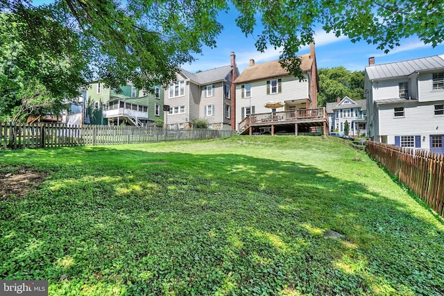 216 Hanover St, Glen Rock, PA 17327 - fenced backyard with a residential view