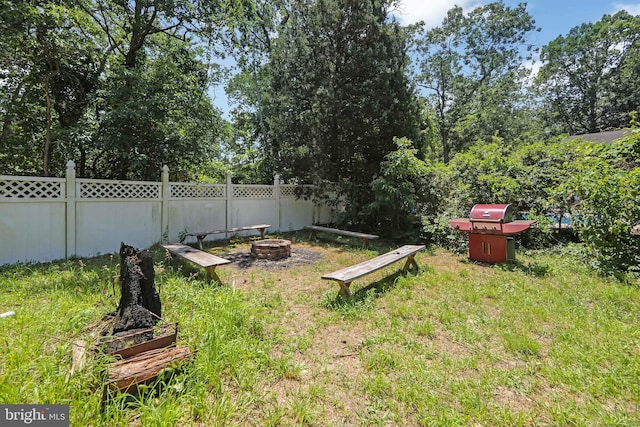 26 Worrell Rd, Tabernacle, NJ 08088 - view of yard with a fire pit