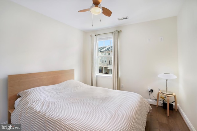 12150 Grey Squirrel St, Clarksburg, MD 20871 - bedroom with wood finished floors and ceiling fan