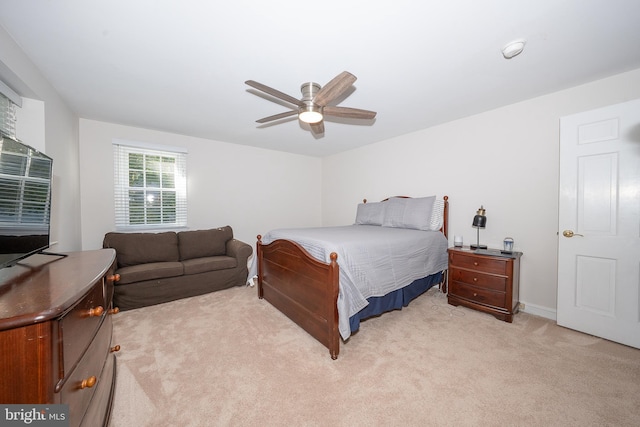 406 Devon State Rd, Devon, PA 19333 - bedroom with light colored carpet and ceiling fan