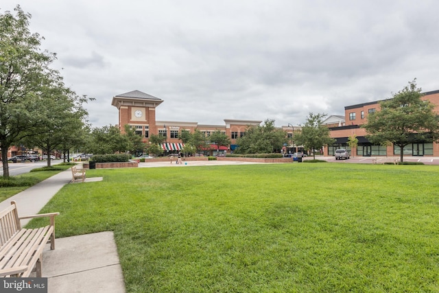 43561 Michigan Sq, Leesburg, VA 20176 - view of property's community with a lawn