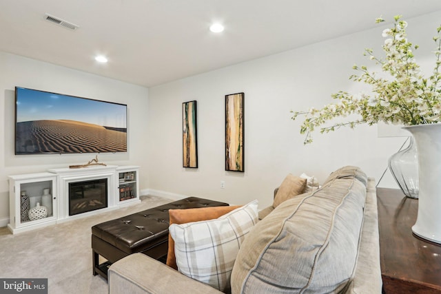 221 Patriots Path, Malvern, PA 19355 - carpeted living room with baseboards and recessed lighting