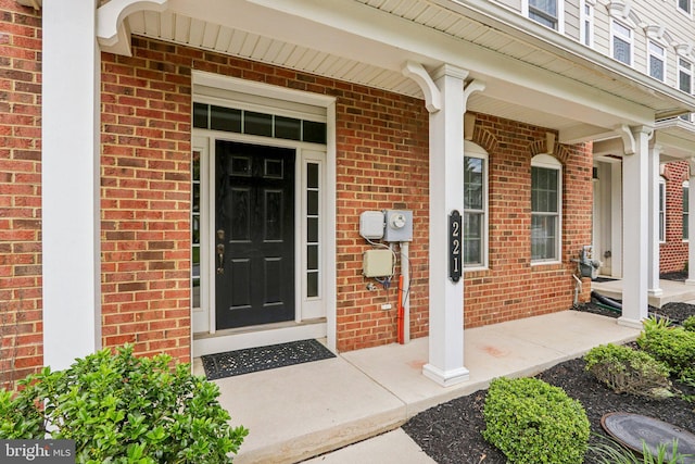 221 Patriots Path, Malvern, PA 19355 - entrance to property featuring brick siding and a porch