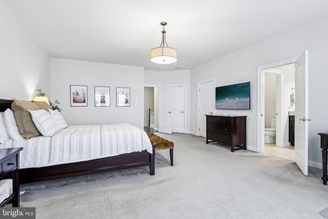 221 Patriots Path, Malvern, PA 19355 - bedroom featuring light colored carpet and connected bathroom
