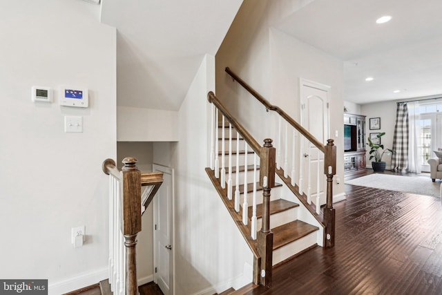 221 Patriots Path, Malvern, PA 19355 - stairs with wood finished floors and recessed lighting