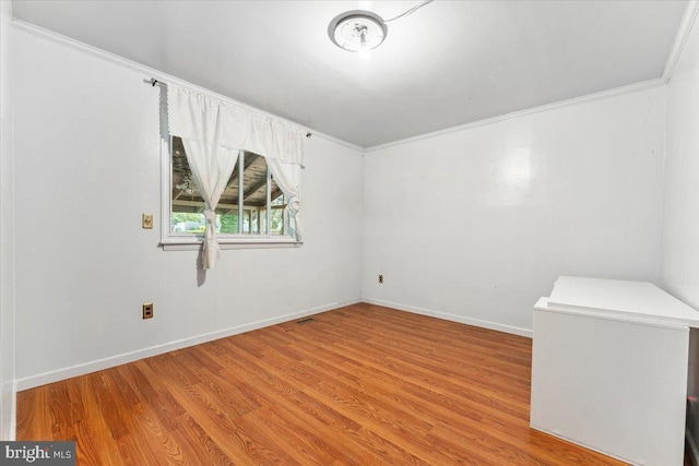 103 Lincoln Ave S, Cherry Hill, NJ 08002 - unfurnished room with wood finished floors and crown molding
