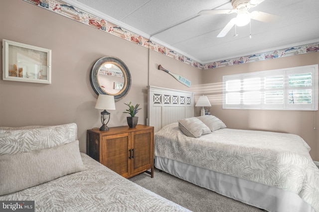 427 14th St Unit 10203, Ocean City, MD 21842 - carpeted bedroom featuring a ceiling fan