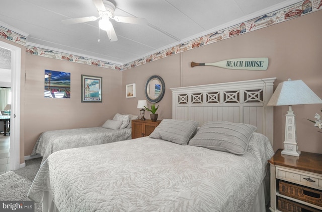 427 14th St Unit 10203, Ocean City, MD 21842 - bedroom featuring carpet floors and ceiling fan