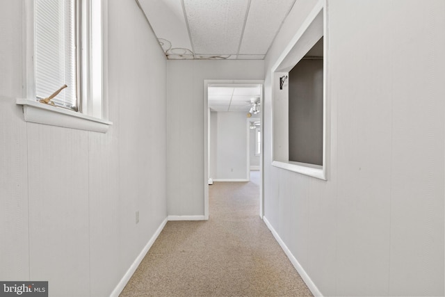 128 E Main St, Palmyra, PA 17078 - corridor with a paneled ceiling and carpet