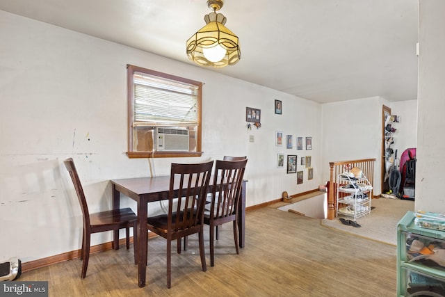 128 E Main St, Palmyra, PA 17078 - dining room featuring cooling unit and wood finished floors