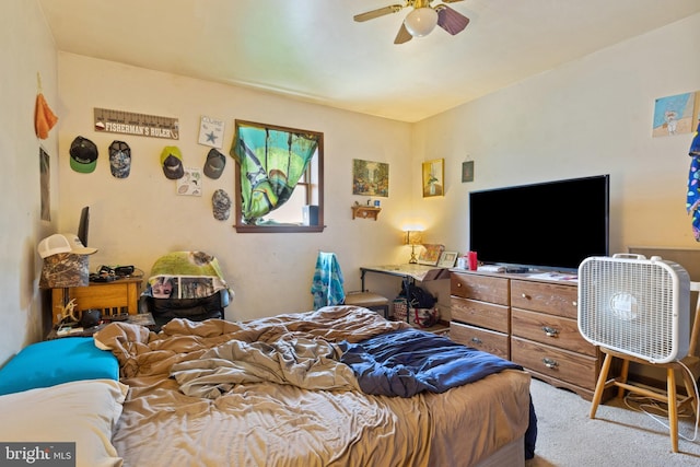 128 E Main St, Palmyra, PA 17078 - bedroom with carpet flooring and a ceiling fan