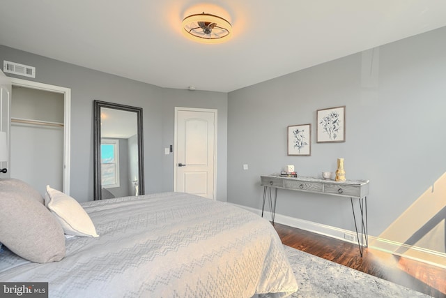 4316 Shamrock Ave, Baltimore, MD 21206 - bedroom featuring dark wood-style floors and baseboards