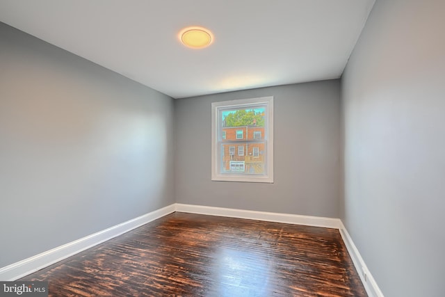 4316 Shamrock Ave, Baltimore, MD 21206 - empty room with baseboards and dark wood finished floors