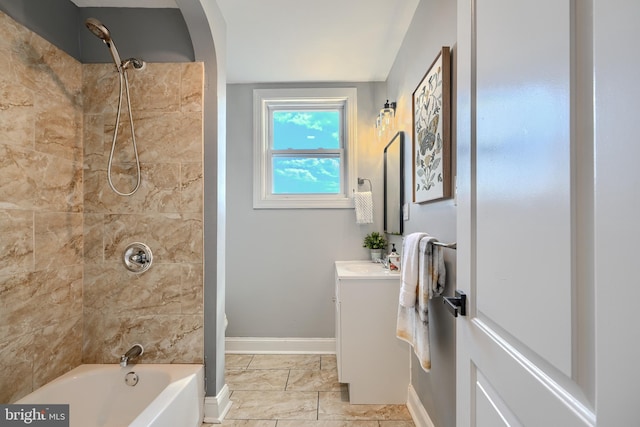 4316 Shamrock Ave, Baltimore, MD 21206 - full bath featuring vanity and shower / tub combination
