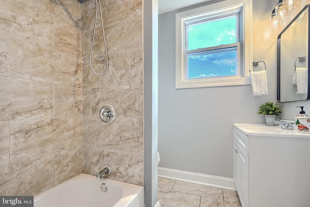 4316 Shamrock Ave, Baltimore, MD 21206 - full bath with vanity and washtub / shower combination