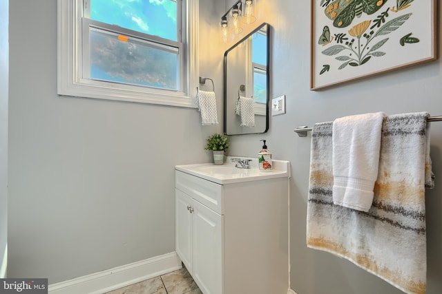 4316 Shamrock Ave, Baltimore, MD 21206 - bathroom with vanity and baseboards