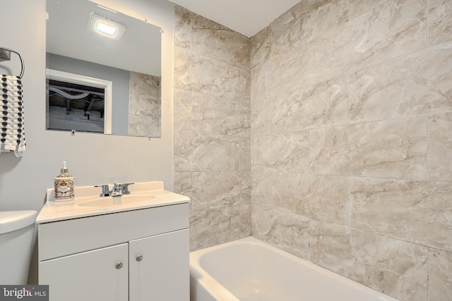 4316 Shamrock Ave, Baltimore, MD 21206 - bathroom with vanity and shower / tub combination