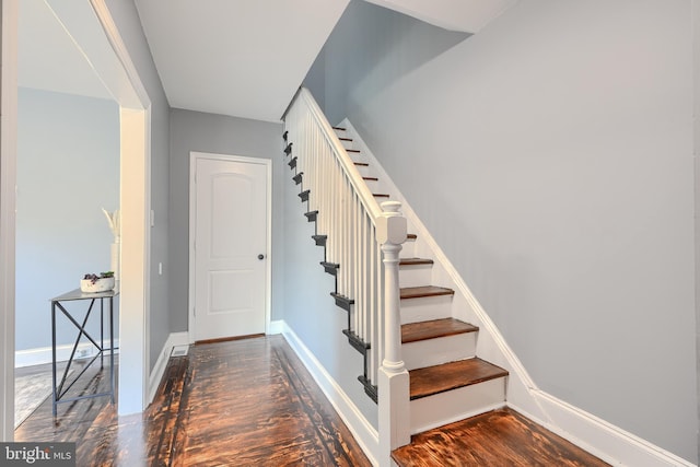 4316 Shamrock Ave, Baltimore, MD 21206 - stairway with wood finished floors