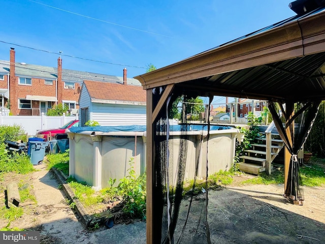 1902 Kelmore Rd, Baltimore, MD 21222 - view of patio with a covered pool