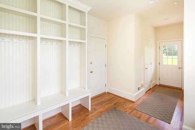 211 Twinings Ln, Wayne, PA 19087 - mudroom with wood finished floors and recessed lighting