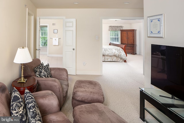 211 Twinings Ln, Wayne, PA 19087 - living area with baseboards and carpet floors