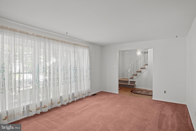 269 Burning Tree Rd, Delran, NJ 08075 - empty room featuring carpet floors and stairs